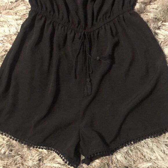 Womens juniors Bebop Black Off Shoulder Romper XS‎ - Picture 2 of 4